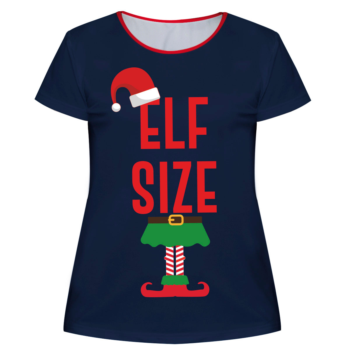 Elf Size Navy Short Sleeve Tee Shirt - Wimziy&Co.