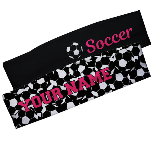 Soccer Ball Black Headband Set - Wimziy&Co.