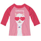 Pink and red 'Llamazing' raglan tee shirt - Wimziy&Co.