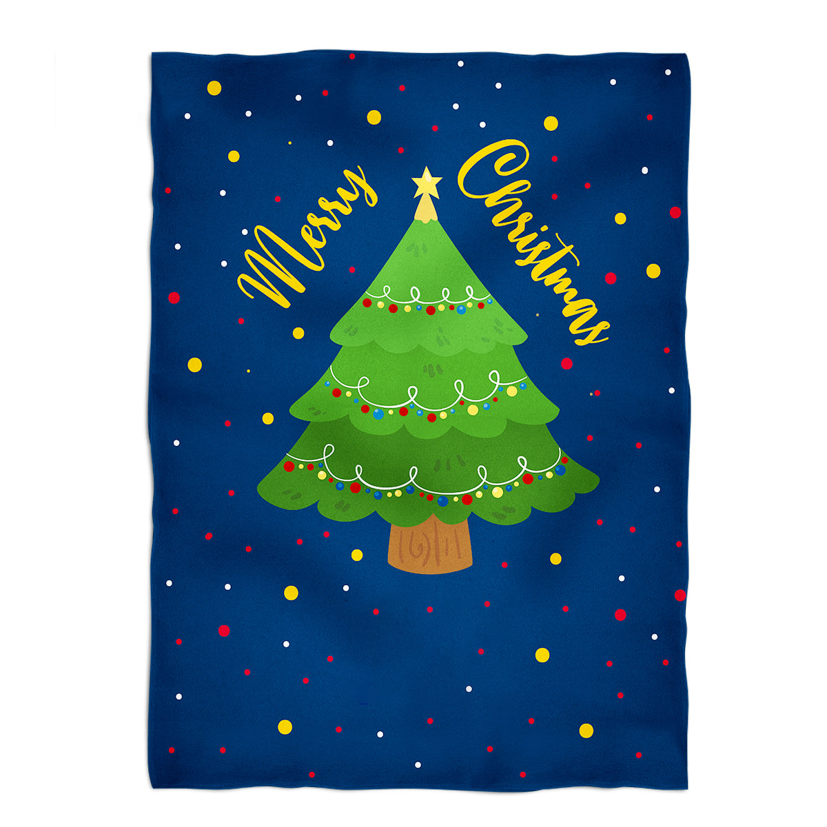 Christmas tree fleece blanket with name - Wimziy&Co.