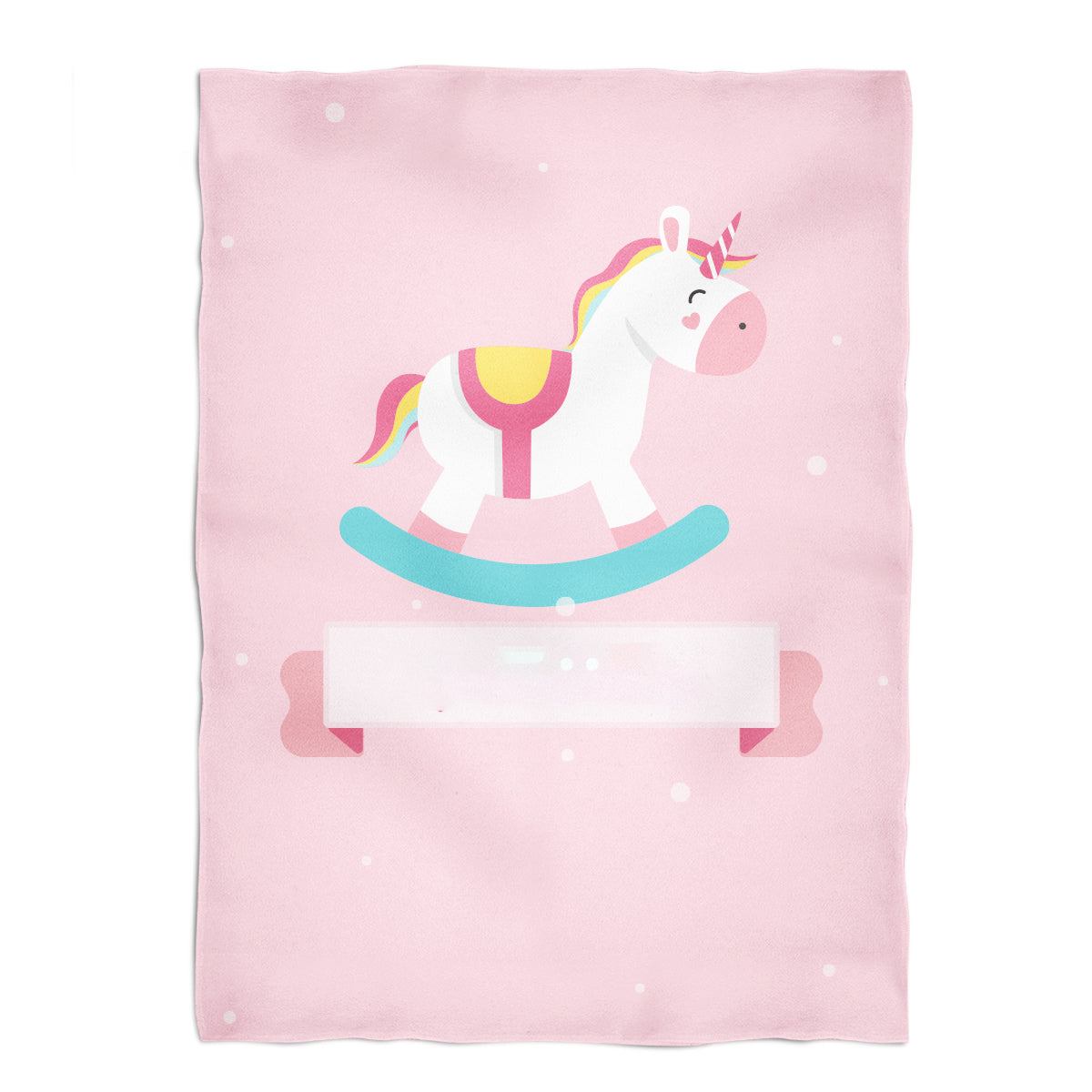 Unicorn name pink minky blanket - Wimziy&Co.