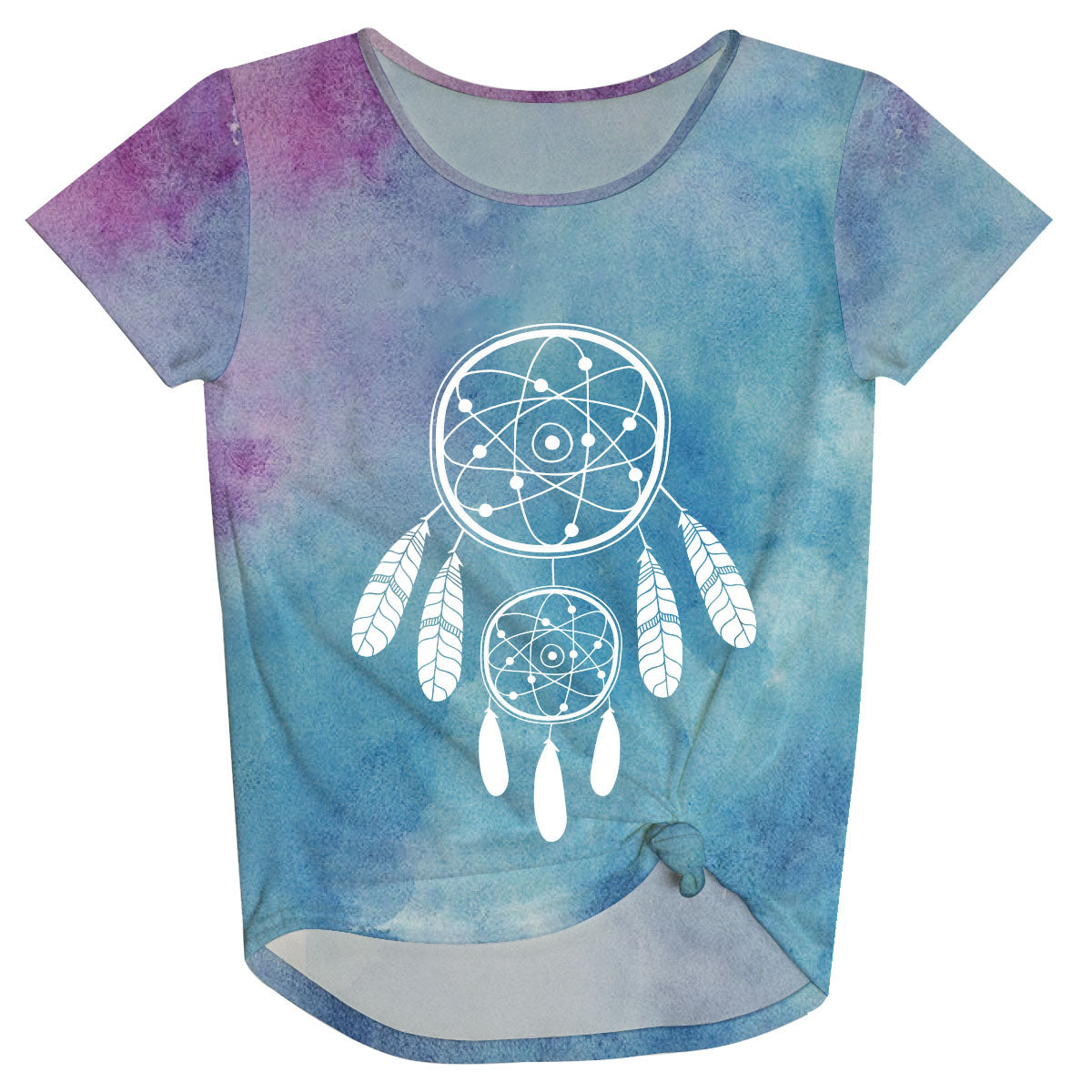 Dreamcatcher Name Blue And Purple Knot Top - Wimziy&Co.