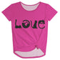 Love Cats Hot Pink Knot Top - Wimziy&Co.