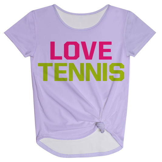 Love Tennis Purple Knot Top - Wimziy&Co.