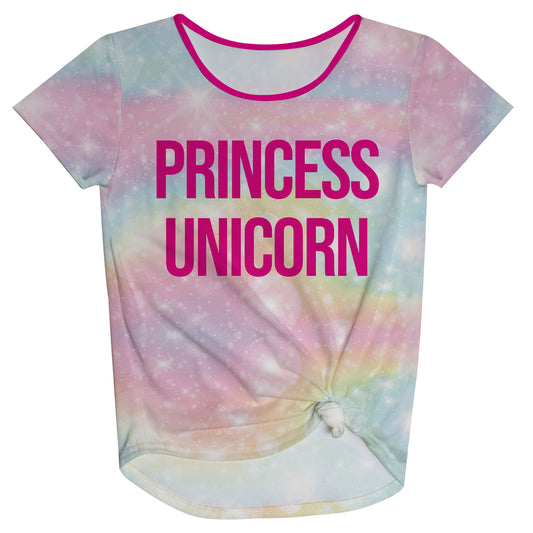 Princess Unicorn Rainbow Colors Knot Top - Wimziy&Co.