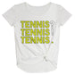 Tennis White Knot Top - Wimziy&Co.
