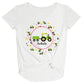 Tractor Personalized Name White Knot Top