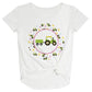Tractor Personalized Name White Knot Top - Wimziy&Co.