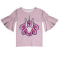 Unicorn Name Pink Short Sleeve Ruffle Top - Wimziy&Co.