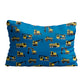 Construction machines and name print blue pillow case - Wimziy&Co.