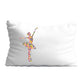 Floral ballerina name white pillow case - Wimziy&Co.