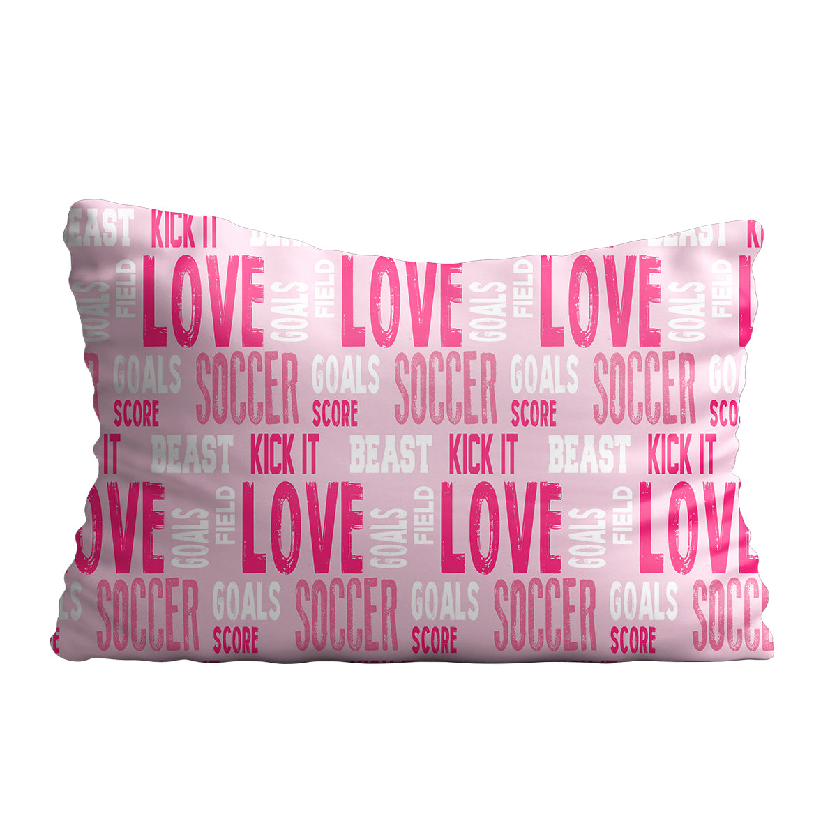 Love socer pink pillow case - Wimziy&Co.