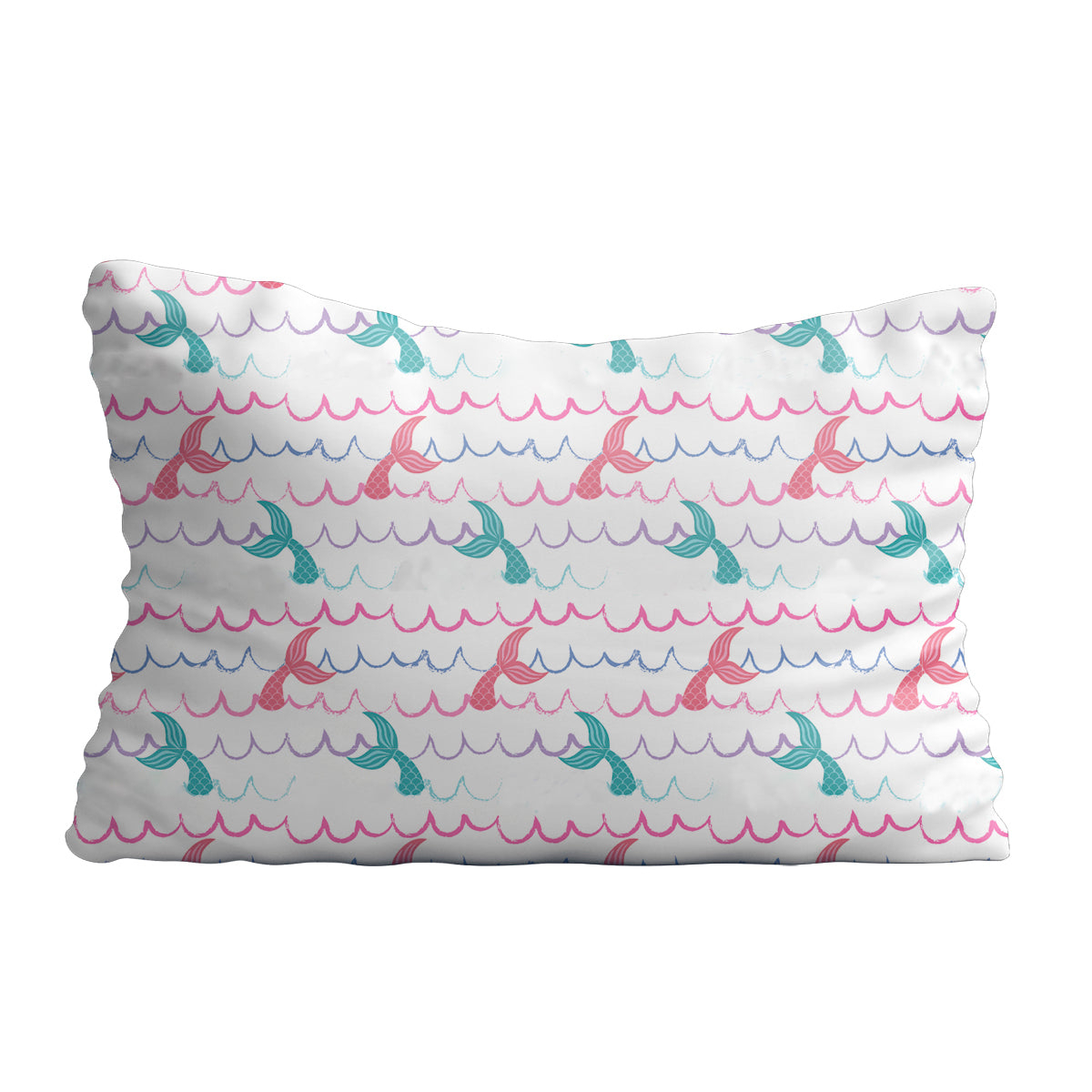 Mermaid and name print white pillow case - Wimziy&Co.