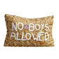 No boys allowed gold glitter pillow case - Wimziy&Co.
