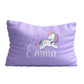 Unicorn name purple pillow case - Wimziy&Co.