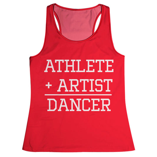 Athlete Artist Dancer Red Tank Top - Wimziy&Co.