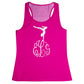 Hot pink gymnast silhouette with monogram - Wimziy&Co.