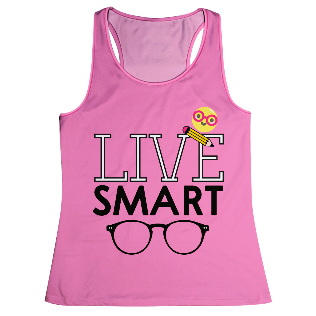 Live Smart Pink Tank Top - Wimziy&Co.