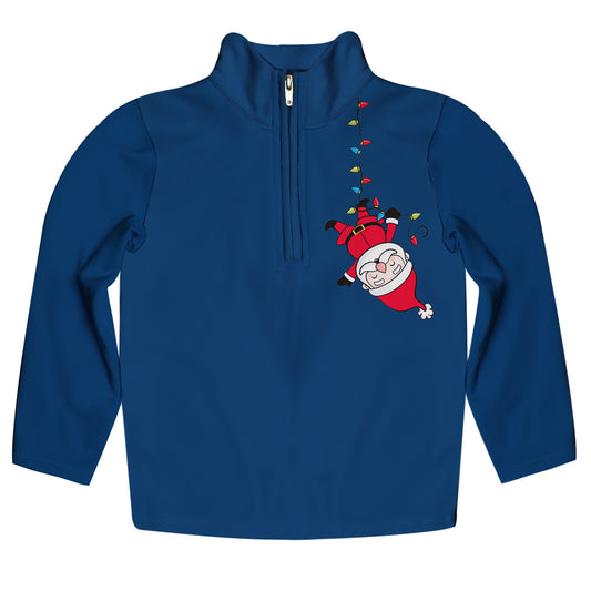 Boys Santa & Christmas lights Quarter Zip Sweater - Wimziy&Co.